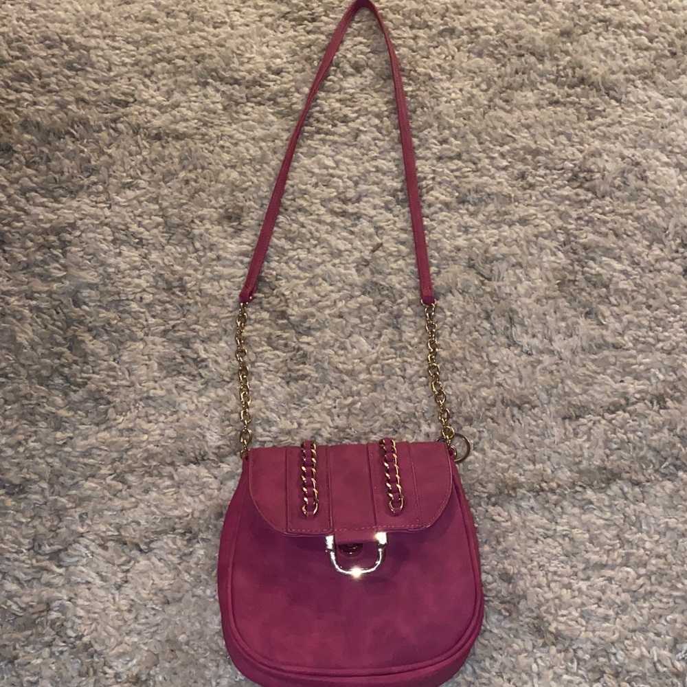 Charming Charlie Magenta Crossbody Bag